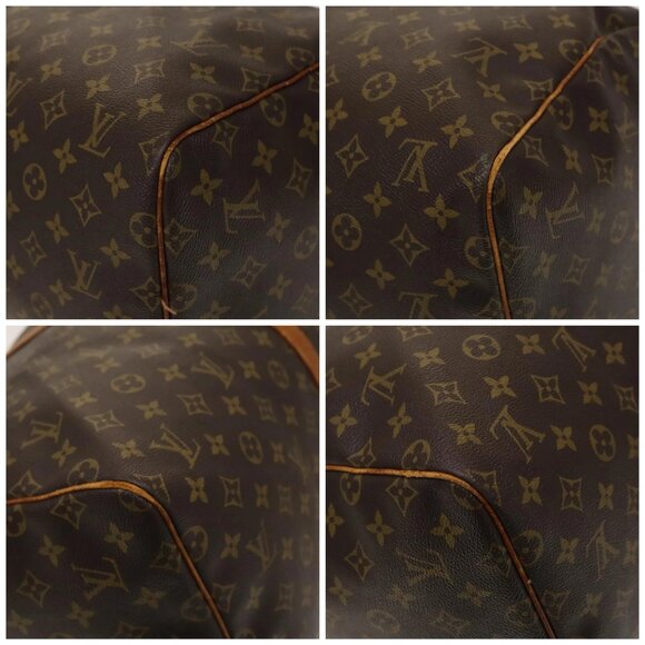 LOUIS VUITTON Monogram Keepall 55 Boston Bag M41424 LV Auth 139874 - Picture 14 of 16